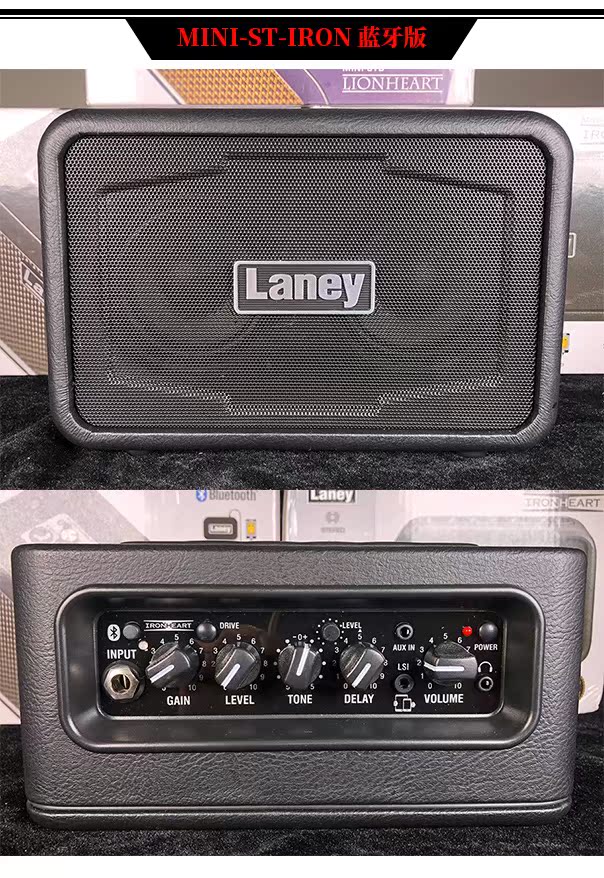 Laney mới thực hành mini guitar điện cầm tay loa kết nối ứng dụng Bluetooth nhiều âm thanh - Loa loa loa sony xb32