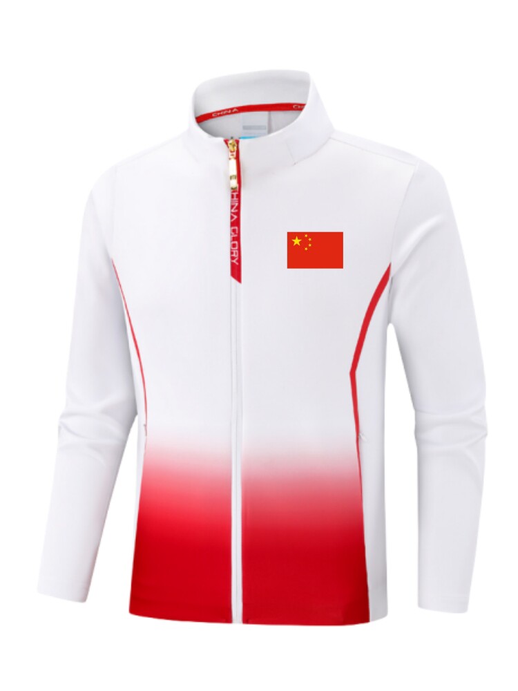 CHINESE TEAM MENS AND WOMENS SPORTS JACKETS STUDENT CLASS UNIFORMS APPEARANCE UNIFORMS SPORTS STUDENTS COMPETITION TRAINING UNIFORMS PLUS SIZE COAT CUSTOMIZATION