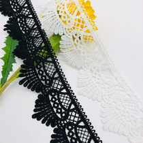 One meter long water soluble lace fabric milk silk hollow embroidery clothing accessories skirt hem decoration width 6cm