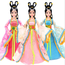 Chinese costume doll ancient fairy clothes costume girl princess toy 12 joints move 6-piece set