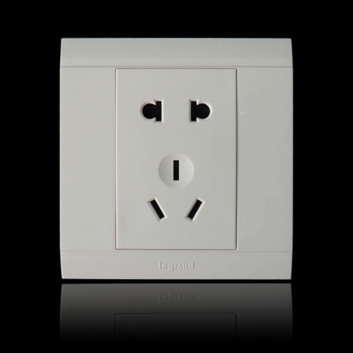 TCL Rogram Switch Socket Panel Meron Mountain Series Yabi 10A Five - hole Socket with anti - counterfeiting