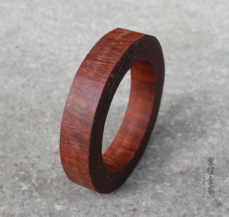 Redwood Authentic Ấn Độ Thùy gỗ hồng mộc Vòng tay mật độ cao Vòng đeo tay phôi Bán thành phẩm Handmade DIY Vòng tay gỗ - Vòng đeo tay Cuff vòng đá