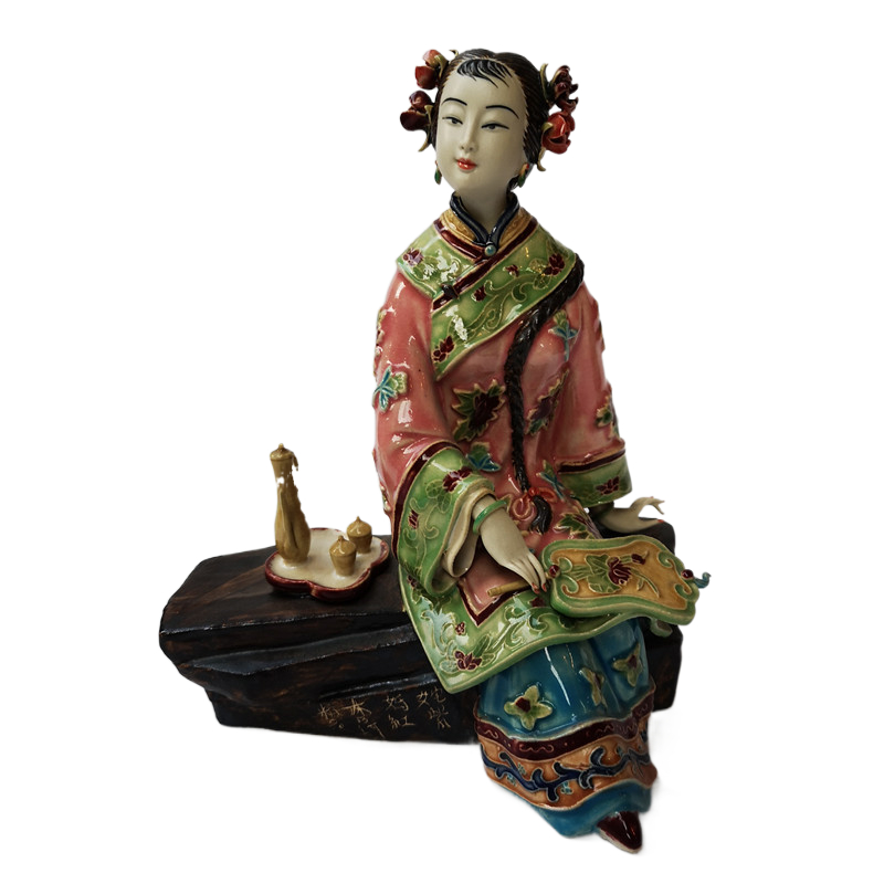 石湾窯 人物置物 中国美術 中国古玩 骨董品 美術品 古美術品 陶器 陶磁器 置物 西岡店 石湾窯 人物置物 中国美術 中国古玩 骨董品 美術品 古美術品