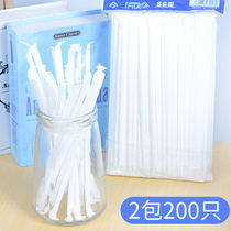 Disposable Straw Single packaging pregnant woman postpartum elbow child drinking milk maternity plastic coarse straw 200