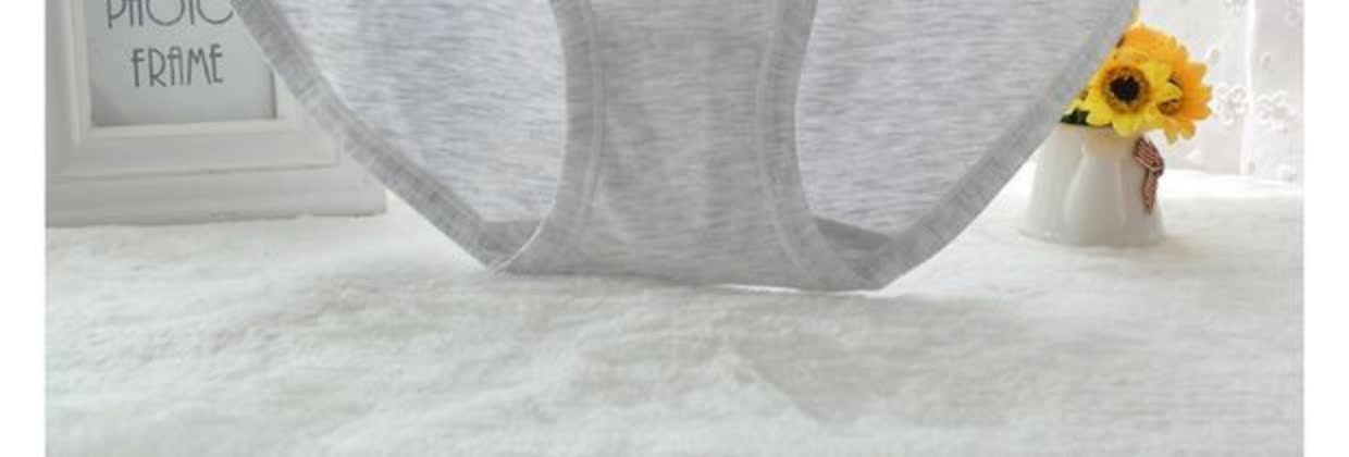 Bốn túi của vẻ đẹp mát mẻ 6057 phụ nữ kích thước lớn đồ lót tam giác cotton cao eo quần cotton set quần lót nữ dễ thương