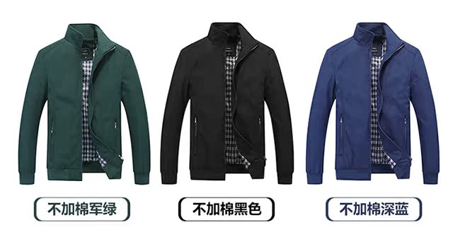 Áo khoác trung niên nam mùa đông cộng với nhung dày cỡ lớn áo khoác ngoài bằng vải cotton 40 tuổi 50 tuổi áo bố giản dị áo da nam