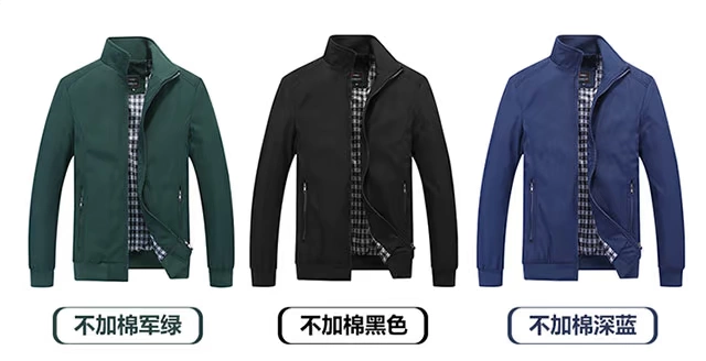Áo khoác trung niên nam mùa đông cộng với nhung dày cỡ lớn áo khoác ngoài bằng vải cotton 40 tuổi 50 tuổi áo bố giản dị áo khoác denim
