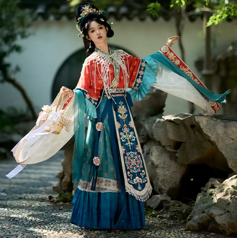 南巷瑾夏【雲裳】原創復原女款漢服神仙服魏晉南北朝傳統交領國風-淘寶
