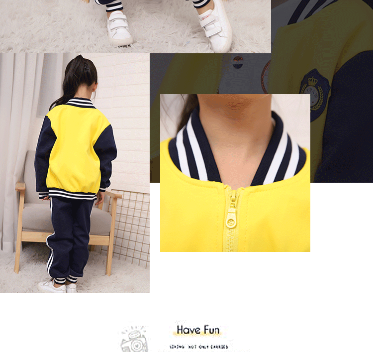 Quần áo mẫu giáo tùy chỉnh đồng phục trường tiểu học quần áo trẻ em cotton Quần áo thể thao ba mảnh Anh mùa xuân và mùa thu - Đồng phục trường học / tùy chỉnh thực hiện shop trẻ em