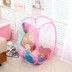 hộp trang điểm mini Thiết bị lưu trữ hộ gia đình cản trở loại net phim hoạt hình in hoa cô gái quần áo giỏ lưu trữ quần áo giỏ giặt quần áo hộp nhựa 3 ngăn Trang chủ