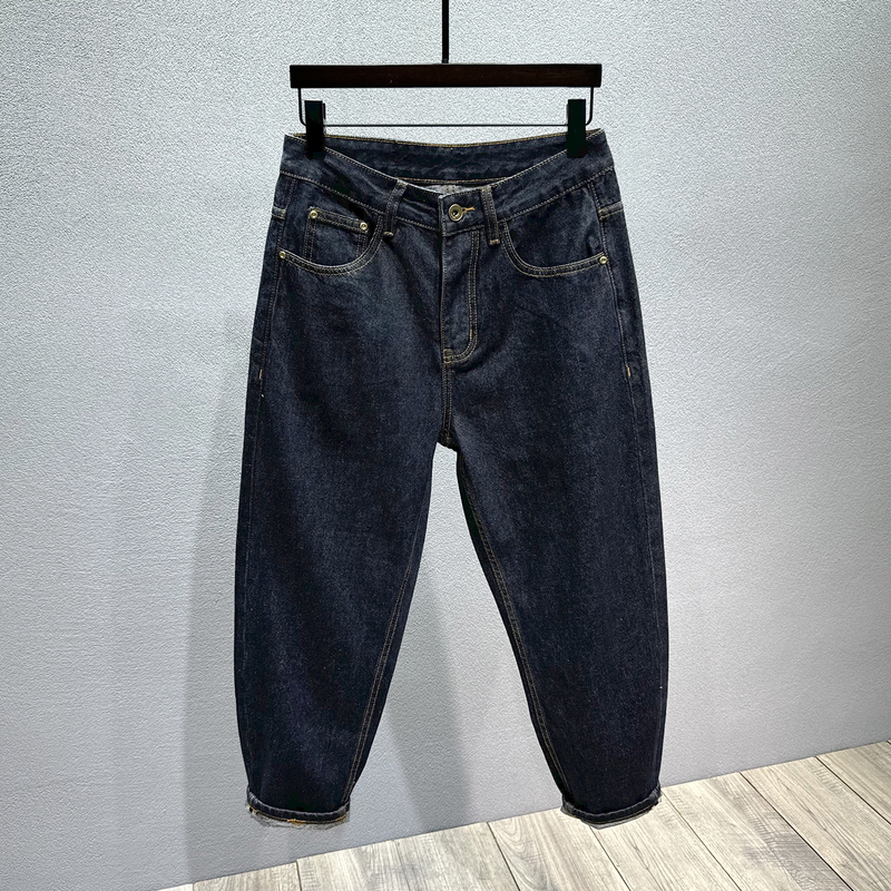 Original High-End Nine-Point Jeans for Men, New Autumn and Winter Style, Loose Tapered Non-Stretch Stylish Dad Harem Pants Original High-End Nine-Point Jeans for Men, New Autumn and Winter Style, Loose Tapered Non-Stretch Stylish Dad Harem Pants