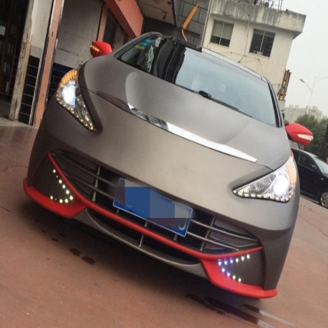 Suitable for 11-15 Models of Hyundai Sonata 8 Modified Shark-Style Full Body Kit, 8Th Generation Sonata Front and Rear Bumper Side Skirts