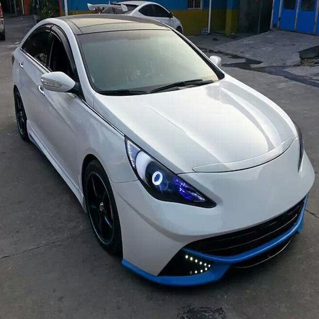 Suitable for 11-15 Models of Hyundai Sonata 8 Modified Shark-Style Full Body Kit, 8Th Generation Sonata Front and Rear Bumper Side Skirts