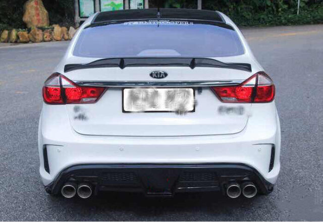 Suitable for 12-15 Kia K3 Modified Shark-Style Full Body Kit, 13-14 K3 Front and Rear Bumper Side Skirts Full Body Kit