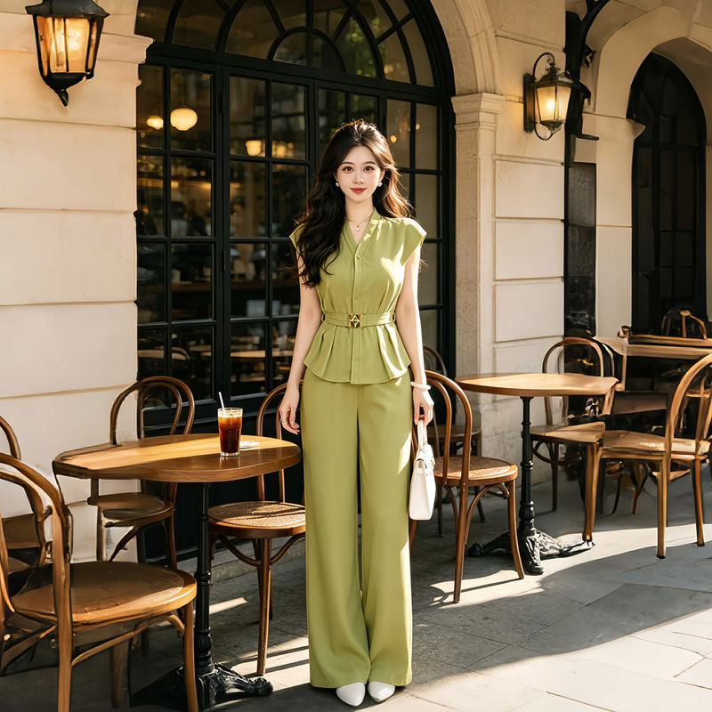 [Zhang Xiaoxiao] "Say Goodbye to Mediocrity" [Two-Piece Set] Summer Top Casual Outfit Two-Piece Set M0009