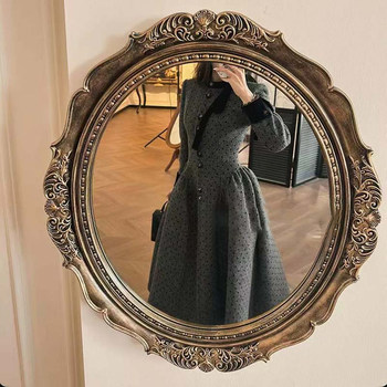 2026 Spring New Women's Elegant Polka Dot Waist-Cinching Fashionable Long Dress Lj0144