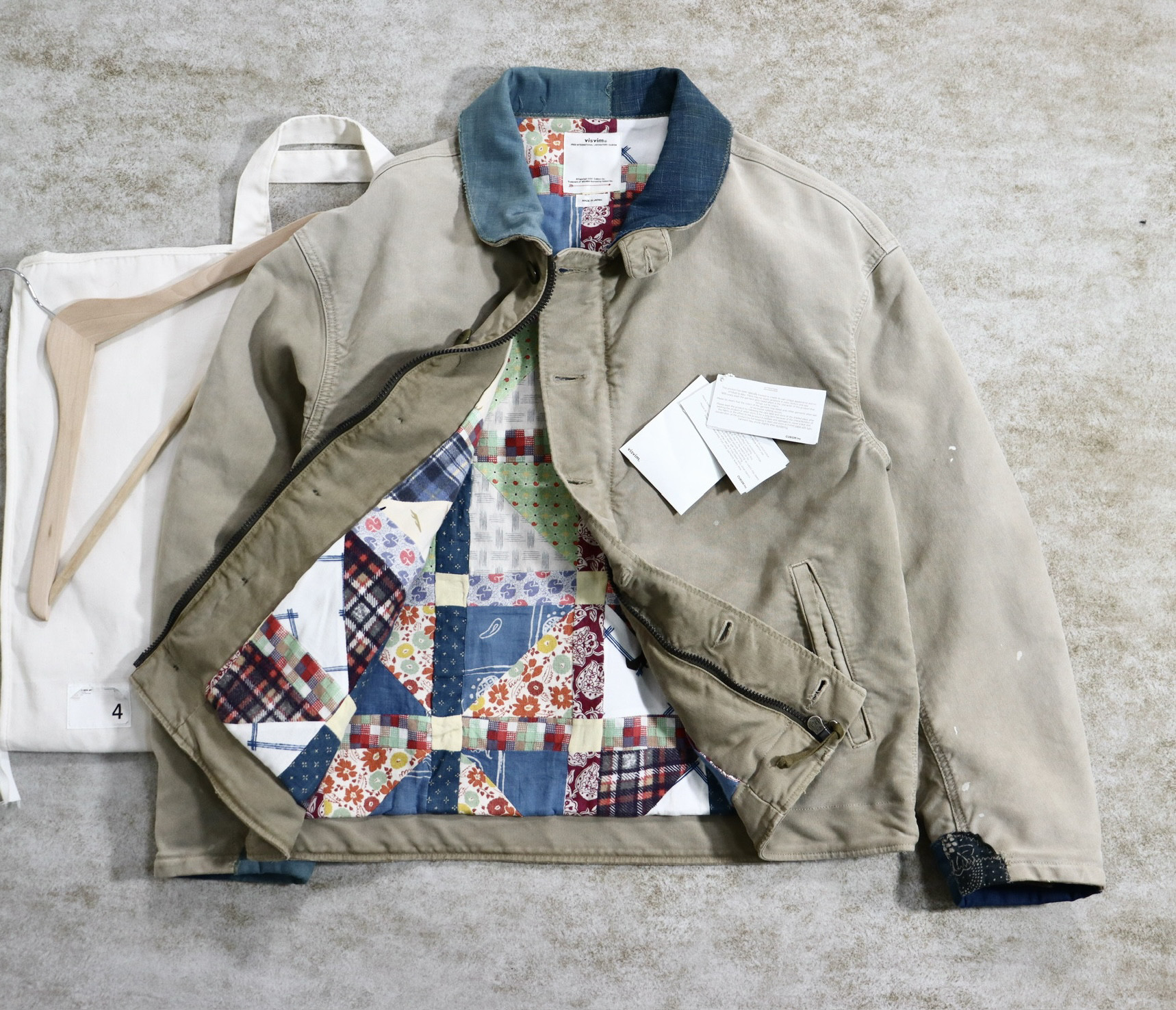Visvim 24ss Rodney Jkt 夾克泥染做舊外套工裝夾克5號Navy-淘寶Taobao