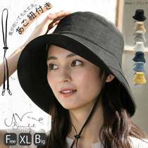 2021 Japanese summer New 56-63cm big head circumference small head circumference cotton linen sun protection female hat fishermans hat