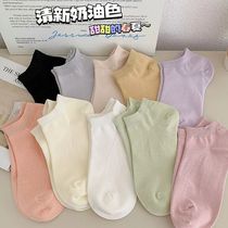 Explosive Socks Children Summer Short Socks Slim ins Day Department Brief about 100 Lap Breathable Non-slip Shallow Lady Boat Socks