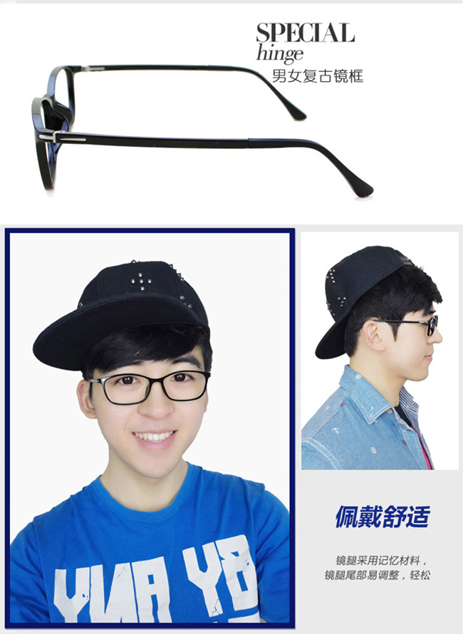 Kính cận thị cho nam và nữ kính siêu nhẹ gọng kính đơn giản khung kính đỏ kính hoàn thành kính có kính kính porsche