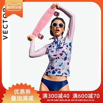 VECTOR diving suit womens suit long sleeve sunscreen bathing suit snorkeling equipment thin swimming surf suit jellyfish coat