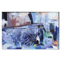 Lu Xun Academy of Fine Arts Wang Tengs Migration painting is originally painted in the living room mask collection decoration painting