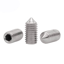 304 Stainless Steel Inner Hexagon Tip Cone End Compact screw M2-M16 Stop Pay Machine Rice Top Wire DIN914