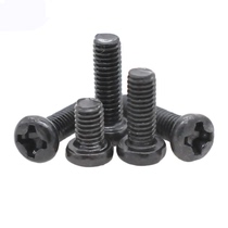 (M2M2 5M3) Carbon steel hair black round head screws cross semicircular head electronic miniature precision screw PM