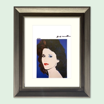 With mounting framed Andy Warhol pro-signature limited edition painting < Jane Fonda > Collection of decorative paintings