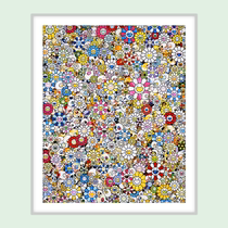 Trendy good thing] Murakami Skull and Flower Bone Yellow limited edition offset printing spot