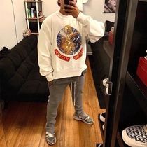 Kanye Kanye Jesus is King New York limited West foam King Jesus around the round neck sweater tide