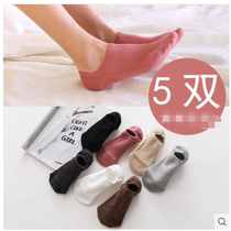 Socks cotton summer deodorant shallow short-mouth boat socks low-top silicone non-slip sweat-absorbing invisible socks