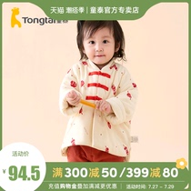 Tong Tai Qiuwinter March -3 years old infant male and female baby casual go out for New Years cotton jacket