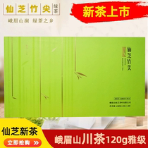 2022 New tea Senji Sesame Bamboo Spike 120 gr Ya Grade Green tea Tender Bud of Emei Mountain Spring Tea Ming Former tea gift box dress