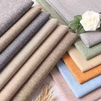 Thickened sand release coarse linen cotton linen fabric plain canvas hard bag tablecloth dust cloth old coarse cloth clearance