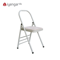 Iyengar Life dolomite yoga chair with three horizontal bars overall height suitable for people with height