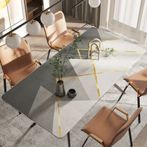 Nordic marble coffee table table mat pvc waterproof and oil-proof disposable anti-hot modern minimalist leather silicone tablecloth