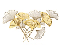 Nordic Wind Iron Art Leaves Gingko Pendant Living-room Wall Decoration Creative Dining Room Sofa Background Wall Wall Genguan Pendant
