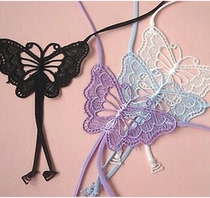 Summer beauty back bow cross non-slip underwear shoulder strap invisible lace bra strap