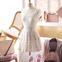 (Small meatballs)Korean official website milkcocoa sweet princess beautiful trim lace beautiful suspenders