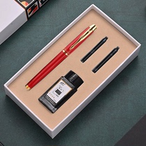 Heroic Pen 7006 China Red Gift Boxed Business Office Calligraphy Male and Female Students with Orthographic beginner Replaceable Ink Sack Ink Signature Free lettering Custom logo