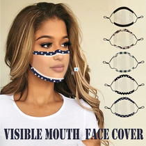 5pc Adult Mouth Transparent Face Mask Mascarillas Breathable