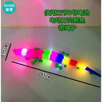 Douyin Net red toy stalls night market hot selling luminous music leash crocodile electric crawling childrens toys