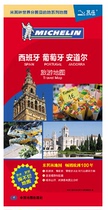 2019 new Spain map Portugal map European tourism map Michelin series double-sided coated waterproof and tear-resistant Study abroad travel guide printing