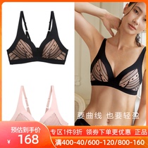 Love official underwear women 3 4 without support thick mold Cup gathered comfortable no steel ring bra AM173161