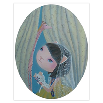 Limited edition for 99 edition] Tsinghua Meiyuan artist Zhong Ling My dream paper This version of painting the living room bookroom hanging painting