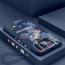 Apply Apple 13 phone shell 11 Tide Card Bear iphone12pro lens Full pack 11promax Liquid Silicone Protective Sheath 12 Men and women Pro Tennis Red Max New twelve