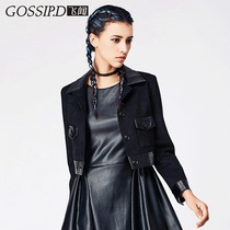 European and American small coat 2021 spring autumn deerskin jacket top slim short long sleeve Suede short coat women