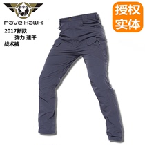 Paving Eagle male military fan tactical outdoor stretch fast pants IX7 summer ultra-thin breathable multi-bag trousers