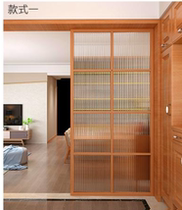 Customized Changhong glass screen partition into the home entrance simple modern minimalist Japanese solid wood Nordic style furniture